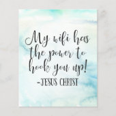 私のWiFiは力を持っているイエスキリストおもしろい チラシ (正面)