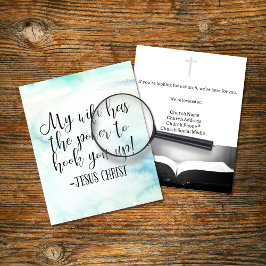 私のWiFiは権力 イエス・キリスト 楽しい チラシ