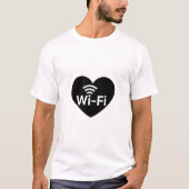 私のWifiを盗むな カップル Tシャツ (正面)