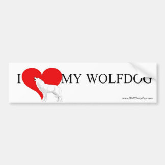 ♥私のWOLFDOG バンパーステッカー