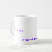 …私のwoobie紫色犬のスエージのいくつかを持つために聞いて下さい コーヒーマグカップ (正面左)