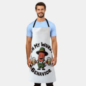 私のWurstの動作オクトーバーフェスト おもしろい エプロン (着用した状態)