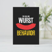 私のWurst動作オクトーバーフェスト カード (スタンド正面)