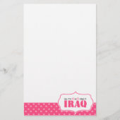 私のXとOはすべてイラクにいる 便箋 (正面)
