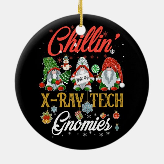 私のX線技術グノーミーとチリン3つの格言Ch セラミックオーナメント (裏面)