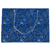 私のx4 Blue BGにいくつかの金属を配置 ラージペーパーバッグ (正面)