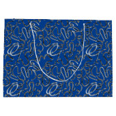 私のx4 Blue BGにいくつかの金属を配置 ラージペーパーバッグ (裏面)