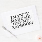 私のXaphoonを取得しない 長方形シール (封筒)