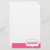 私のX'sおよびO'sはすべてアフガニスタンにあります 便箋 (正面/裏面)