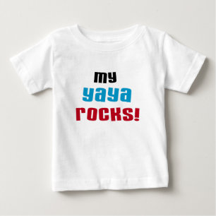 私のYayaはTシャツおよびギフトを揺すります ベビーTシャツ