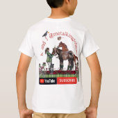 私のYOUチューブチャンネル Tシャツ (裏面)