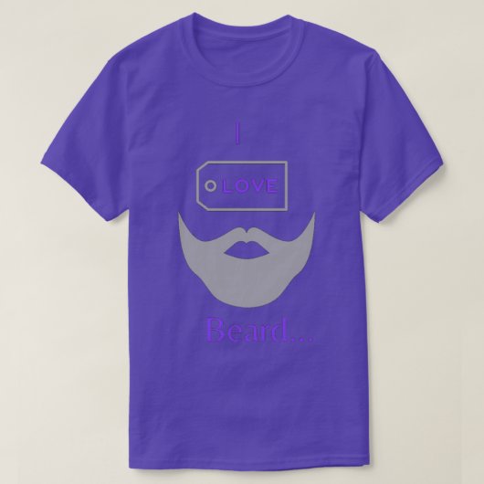 私はあごひげが大好き5 Tシャツ (デザイン正面)