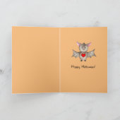 私はあなたおもしろいのハロウィーンの水の色のこうもりについてバティ カード (内部)