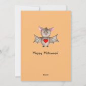 私はあなたおもしろいのハロウィーンの水の色のこうもりについてバティ シーズンカード (裏面)