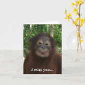 私はあなたおよびあなたのキスを恋しく思います カード (黄色い花)