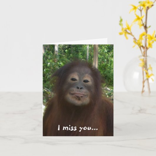 私はあなたおよびあなたのキスを恋しく思います カード (黄色い花)