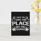 私はあなたがこの場所を嫌う明日のジムTおもしろいを参照 カード (黄色い花)