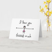 私はあなたがこの多くのカードを愛している カード (黄色い花)