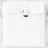 私はあなたがそこで何をしたか見る – ミーム ラウンドシール (バッグ)