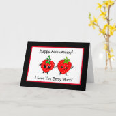 私はあなたがたをとても幸せな記念日を愛している カード (黄色い花)