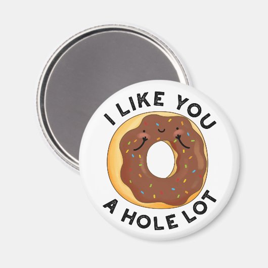 私はあなたがとても可愛いおもしろいドナプンが好きだ マグネット (正面/裏面)