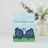 私はあなたがとても大好き葉書のベリー ポストカード (スタンド正面)