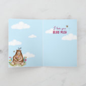 私はあなたがとても幸せな母の日かわいい熊を愛する シーズンカード (内部)