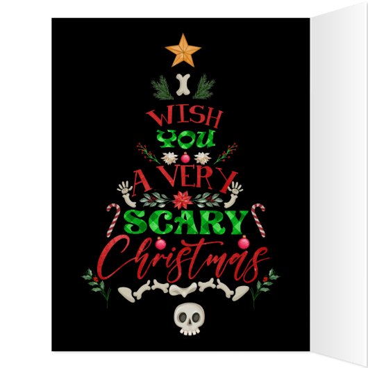 私はあなたがとても怖いクリスマスツリーのスケルトンを望む (内側(左))