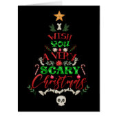 私はあなたがとても怖いクリスマスツリーのスケルトンを望む (正面)