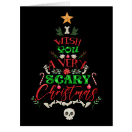 私はあなたがとても怖いクリスマスツリーのスケルトンを望む