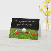 私はあなたがゴルフカードより愛している カード (黄色い花)