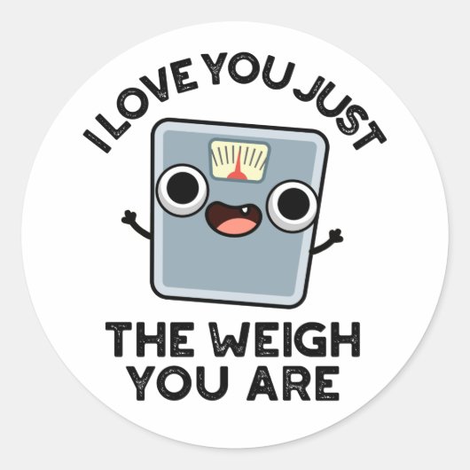 私はあなたがダイエットパンである重量だけ愛おもしろいしている ラウンドシール (正面)