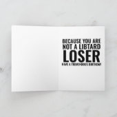 私はあなたがドナルドトランプ誕生日おもしろカード カード (内部)