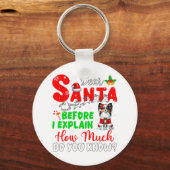 私はあなたがパピロンOを知っているクリスマスを説明する前 キーホルダー (正面)