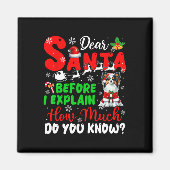 私はあなたがパピロンOを知っているクリスマスを説明する前 マグネット (正面)