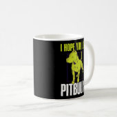 私はあなたがピットブルを好きでいることを願う コーヒーマグカップ (正面右)