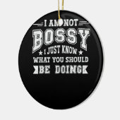 私はあなたがボーをするべきことを知っているだけではない セラミックオーナメント (左)