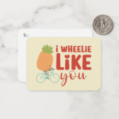 私はあなたが可愛いバおもしろいレンタインを吐くのが好き ノートカード (正面/裏面インサイチュ)