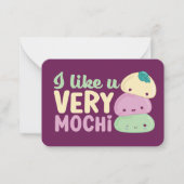 私はあなたが大好きカワイキッズバレンタインデー ノートカード (正面)