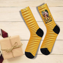 私はあなたが大好きパパ写真明るい靴下 ソックス