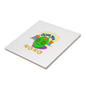 私はあなたが大好きXOXO美しい素晴らしいグラフィック文字アート タイル (側面)