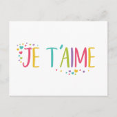 私はあなたが大好フランスのきです。 ポストカード (正面)