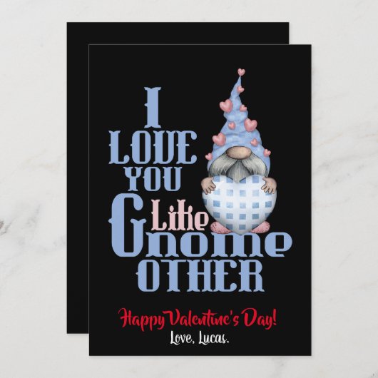 私はあなたが好き格言他のバレンタイン シーズンカード (正面/裏面)