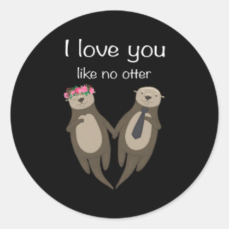 私はあなたが好きOtter Pner愛の友情 ラウンドシール