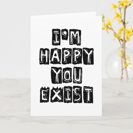 私はあなたが存在して嬉しい カード (黄色い花)