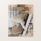 私はあなたが私の猫を膝に乗せて救済いる ジグソーパズル (縦)