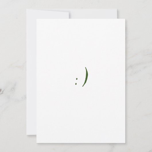 私はあなたが私の理由でありがとうスマイル サンキューカード (裏面)