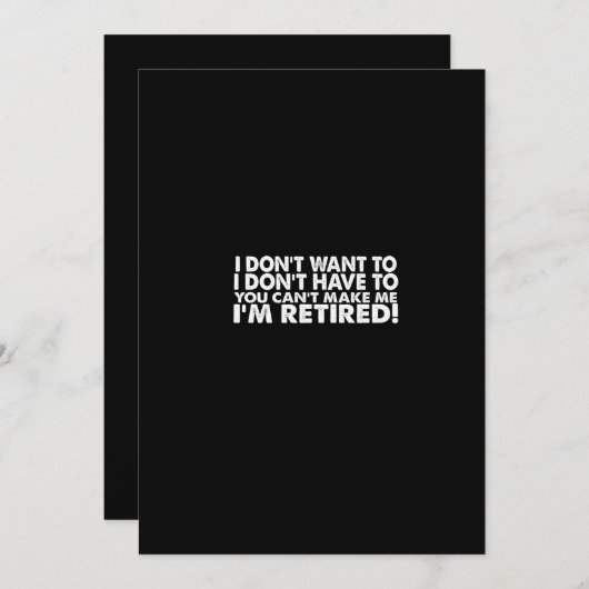 私はあなたが私を作る必要はなく、私は私を作ることができる 招待状 (正面/裏面)