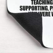 私はあなたが約警告された自由主義者です マウスパッド (コーナー)