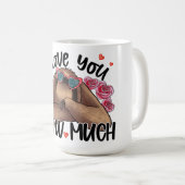 私はあなたが長い時間を愛するバレンタインデーのマグカップ コーヒーマグカップ (正面右)